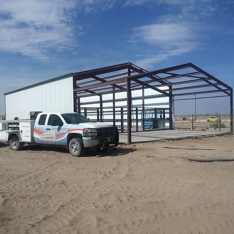 What is the steel structure of a warehouse?